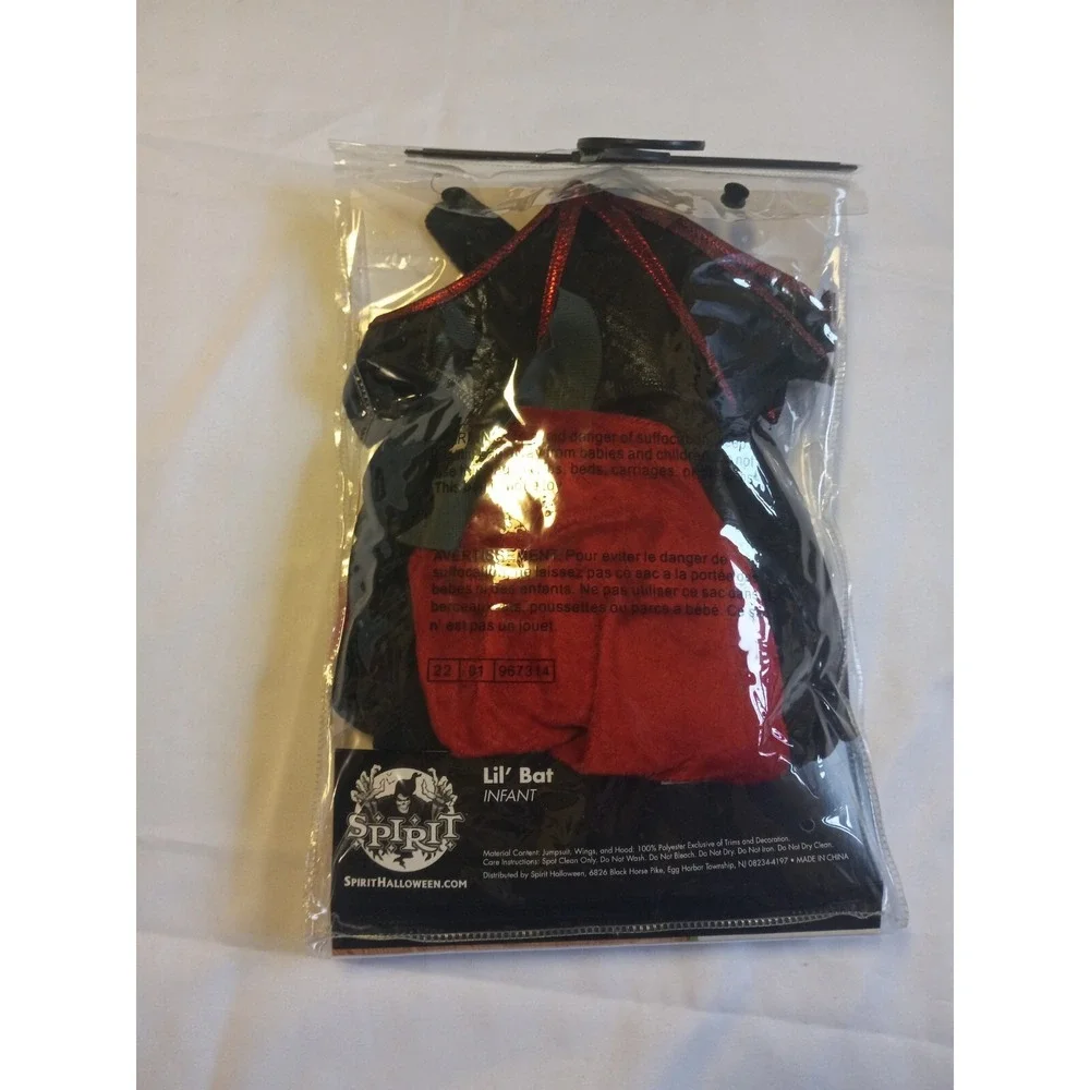 Spirit Halloween Lil Bat Halloween Costume Infant Size 12-18 Months 🦇